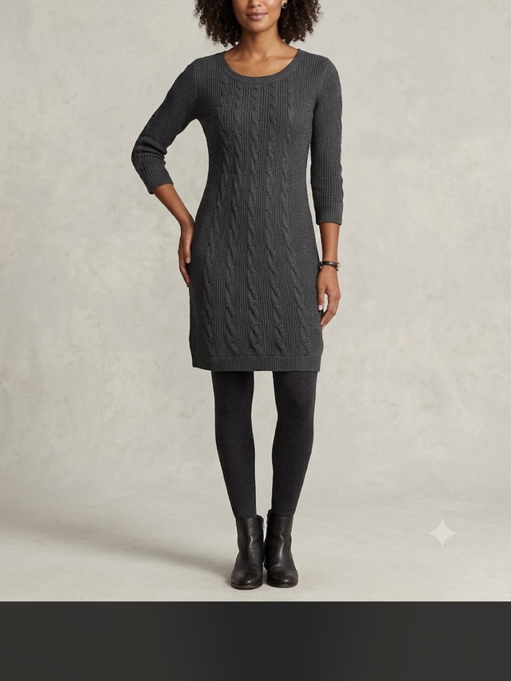Calvin Klein size M Sweater Dress - Dark Gray